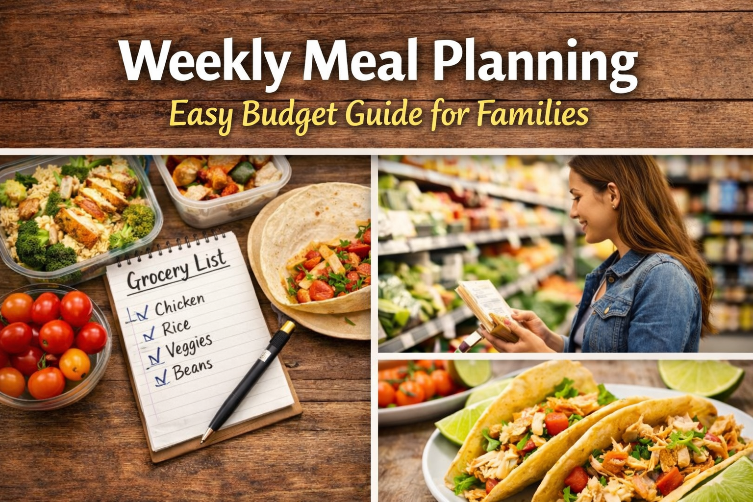 weekly meal planning for a family on a budget