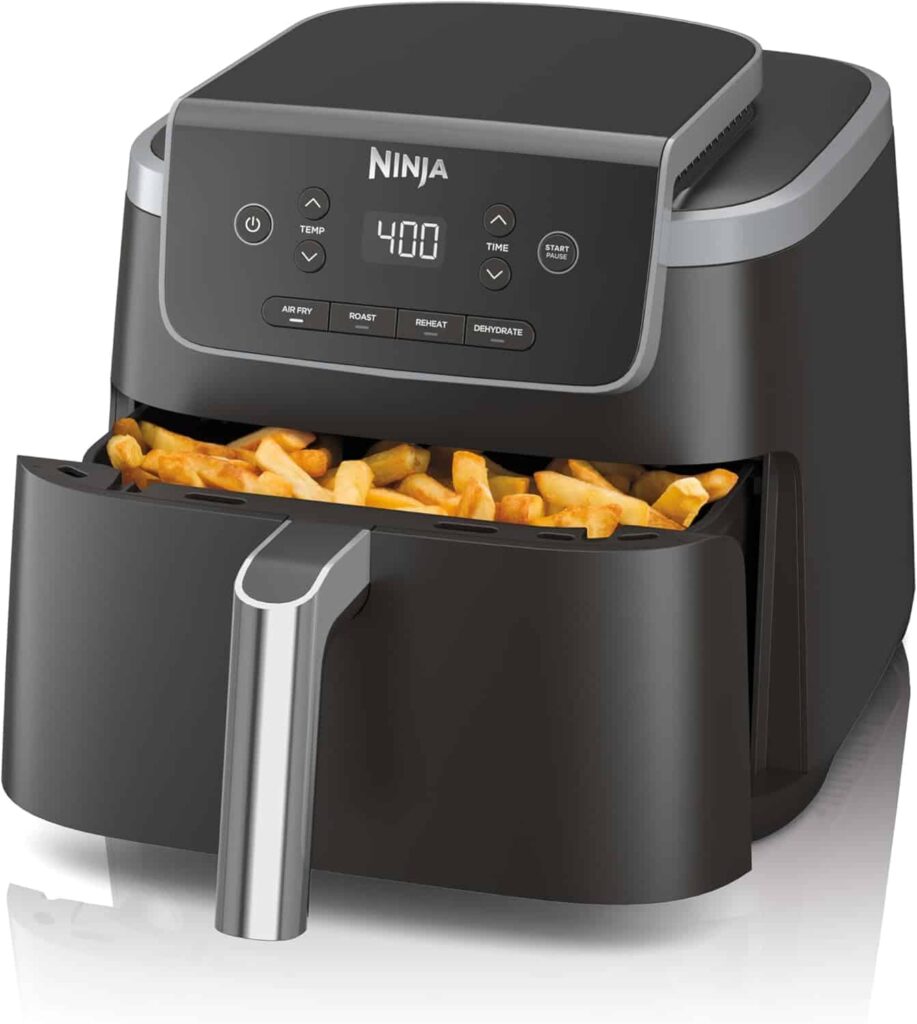 Ninja air fryer for quick healthy cooking with crispy fries in the basket